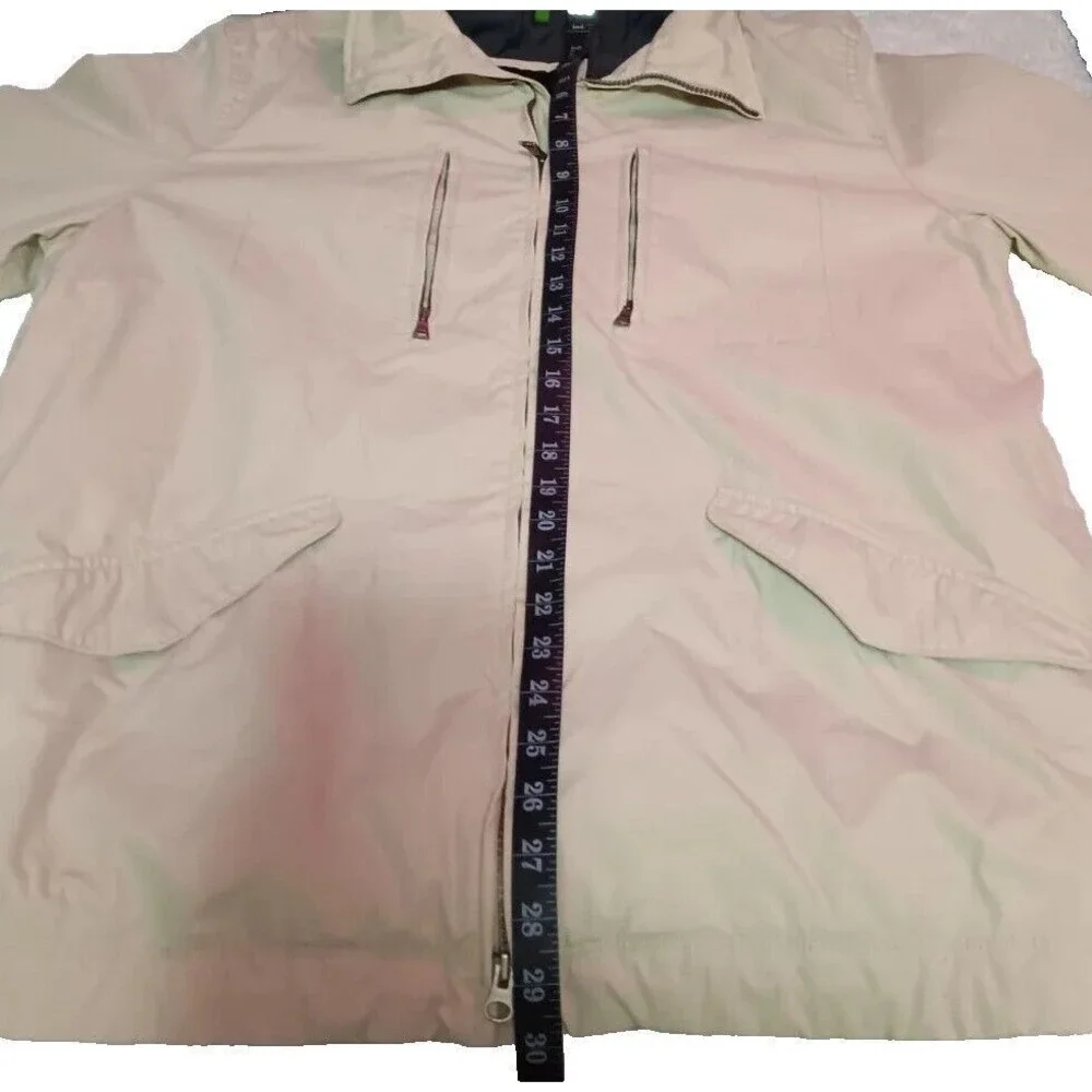 Banana Republic Cargo Safari Jacket Mens Large Utility Khaki‎ A39
